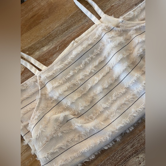 Maeve by Anthropologie Quinn Striped & Fringe Tank Top, Size 8 - Picture 11 of 16